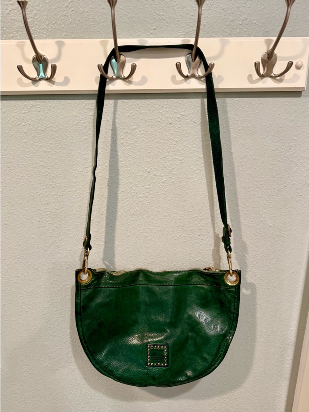 Spectacular Campomaggi “Bottliglia” Green Leather Bag - Picture 3 of 8